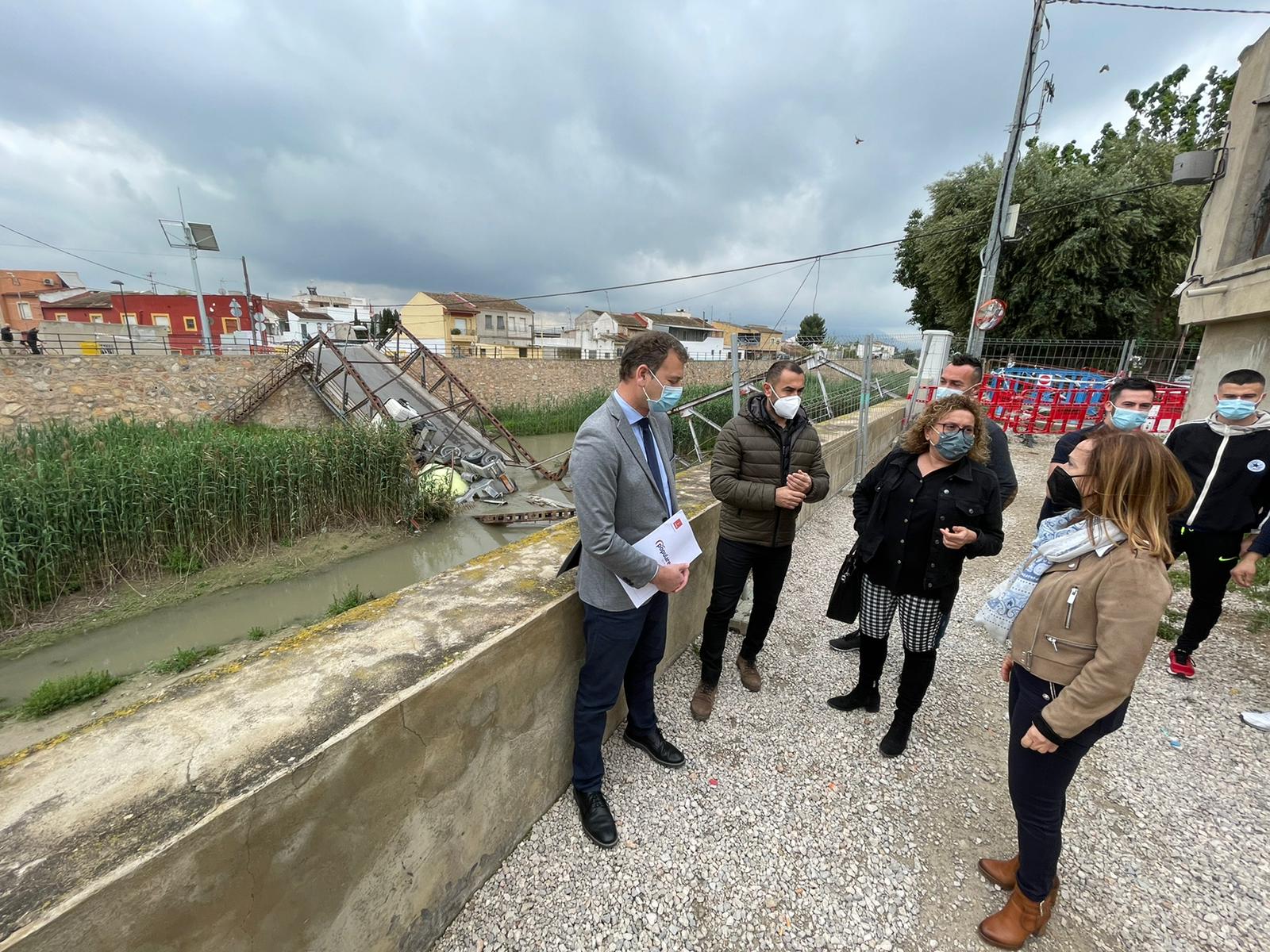 El PP pide información clara y veraz sobre la reconstrucción del puente de El Raal